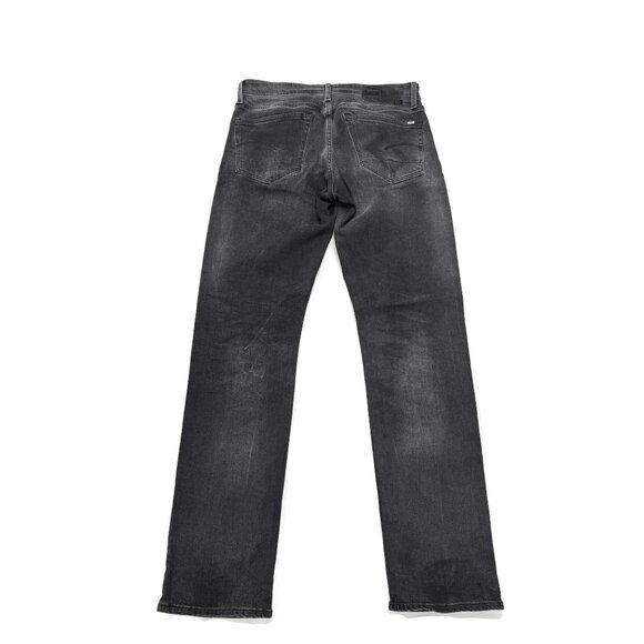G Star Raw 3301 Straight Jeans Mens 31 x 34 Faded Black Button Fly Denim - Picture 12 of 12